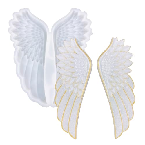 Moule silicone résine époxy aile d'ange moulage mural - 4