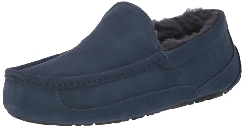 UGG Herren Ascot Hausschuh, Deep Ocean, 43 EU