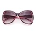 SA106 Unique Oversized Cat Eye Hybrid Butterfly Sunglasses Burgundy