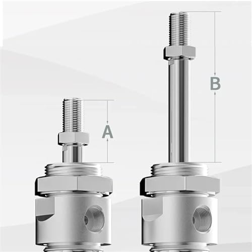 Mini cylindre pneumatique MA40 course 150mm vérin double effet inox avec aimant