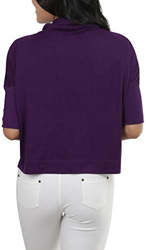 Image of ToBeInStyle Women's Classic Knit Fold Over Turtleneck Pullover