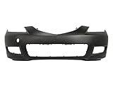 MBI AUTO - Primered, Front Bumper Cover Fascia for 2007 2008 2009 Mazda 3 Sedan 07 08 09, MA1000215