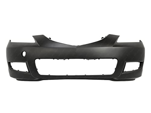 MBI AUTO - Primered, Front Bumper Cover Fascia for 2007 2008 2009 Mazda 3 Sedan 07 08 09, MA1000215