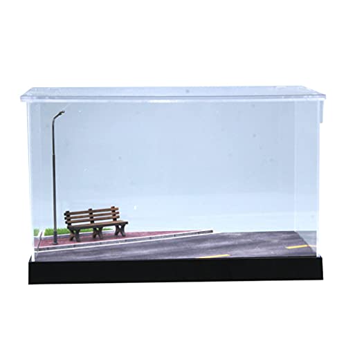 MERIGLARE Vitrina De Acrílico Transparente Para Modelos De Coches Escala 1:24 Y 1:32 – Caja De Exhibición A Prueba De Polvo De 18.5x8.4x6.8 Cm, Apilable Y Duradera