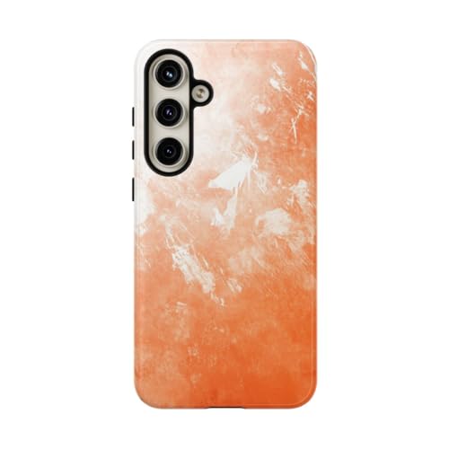 Coque rigide brillante Samsung S24 Plus Orange - Protection antichoc élégante
