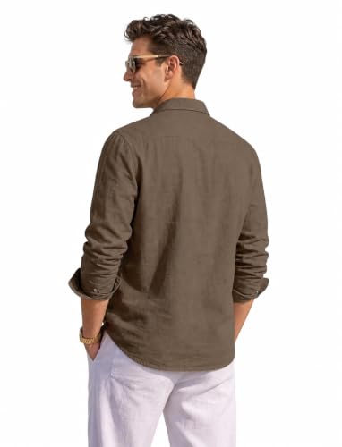 Image of NexaFlair Man's Casual | Formal | Linen| Cotton | Regular Wear Collared | Fit Shirt for Men