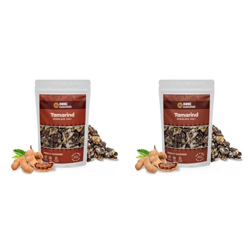 Image of GO DESi Seedless Tamarind Slab, Imli, 100% Clean And Fresh, Soft And Delicious, 200G Each (Pack Of 2) - 400 Gm
