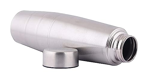 Image of Vinoth Global Enterprise-1000 Stainless Steel Water Bottle, 1000 ml, Silver | Leak Proof | Office Bottle | Gym Bottle | Home | Kitchen | Hiking | Treking Bottle | Travel Bottle (1)