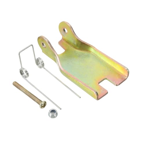 Image of PATIKIL 3 Inch 76mm Hook Safety Latch Kit, 4 Pack Metal Towing Hitch Replacement for Clevis Hook Trailer, Golden Tone