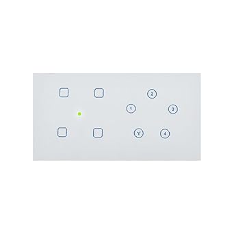 Dizihomes Touch 5 Port (4 Smart Switch and 1 Smart Fan Regulator) Modular WiFi (White)