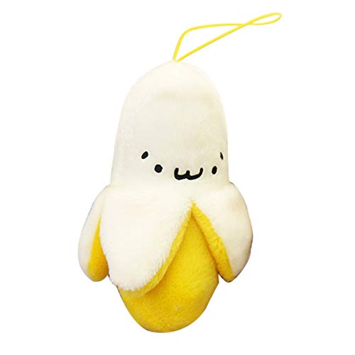 AmiAbi Exquisite Squeezing Toys Chaveiro Mobile Chain Banana Squeeze Yellow Dinosaur Stress Relief T