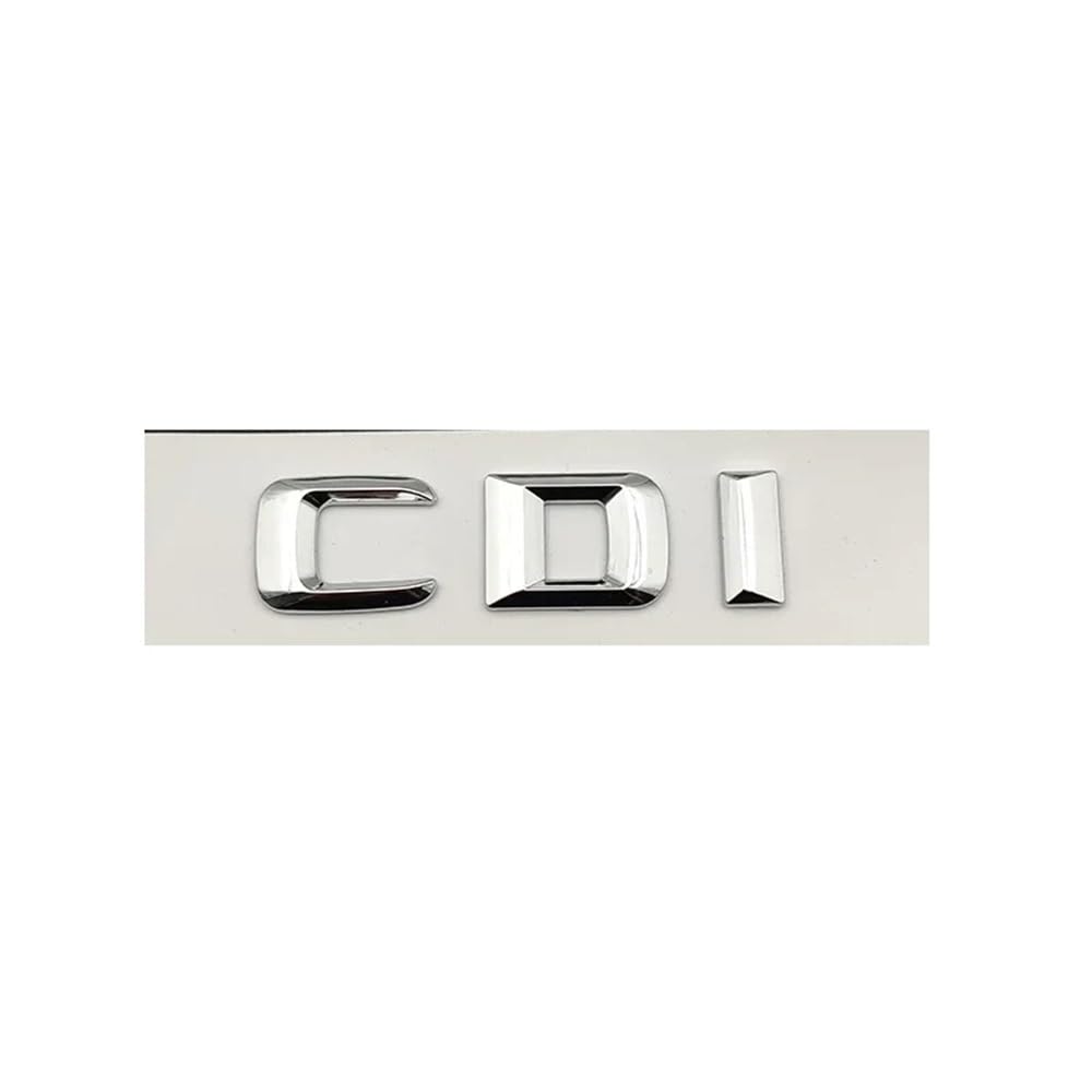 RCTGPGJAC Self-adhesive Letters Compatible With Car Stickers Mercedes E200 E220 E260 E320 E350(CDI Silver)