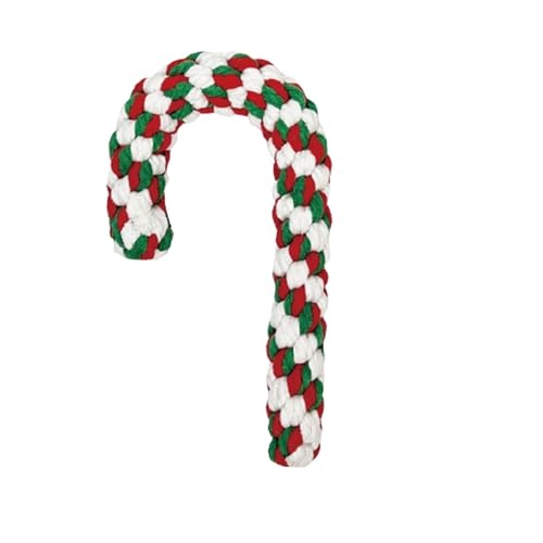 犬 ロープ おもちゃ 噛む 中型犬 クリスマス キャンディー かわいい 綿ロープ コットン 頑丈 ロープ玩具 ペット用 ストレス解消 運動不足解消 歯磨き 清潔 耐久性 三色