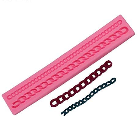 ANIPP Kuchen-Silikonmatte Kuchendekoration Form Fondant Form Prägung Kuchenform Kette Silikonform Fondant Kuchenform Kette Seitendekoration Cover