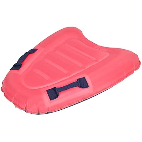 Beach Bodyboard with Handle - Inflatable Boogie Boards for Beach Portable Floating Water Mat Surfing Body Board Swimming Pool Floating Toys for Kids Adults Learn to Swim Summer Water Fun(Pink) Cover