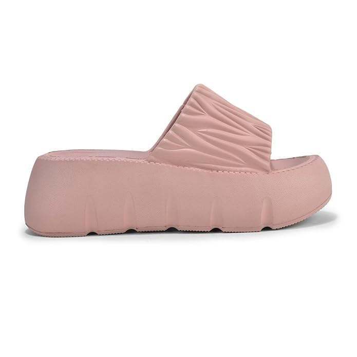 Image of Women's Fashionable Flip Flop, Comfortable Stylish Summer Slip-on Slipper Open Toe Flats for Women and Girls Casual Sliders