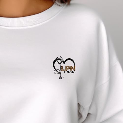 Custom LPN Nurse Sweatshirt, Personalized LPN Nurse Shirt, Nurse Appreciation Gift, Licensed Practical Nurse Sweater, LPN Nurse Gift4