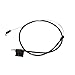 Eopzol 12389 Snowblower Clutch Cable Replacement for Rotary Fits for MTD Cub Cadet 746-04091 946-04091 100 200 Single Stage Snow Blowers 2002-2005, Cable Length 44