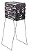 Tourna Ballport Deluxe Tennis Ball Hopper with Wheels - Holds 80 Balls, Black