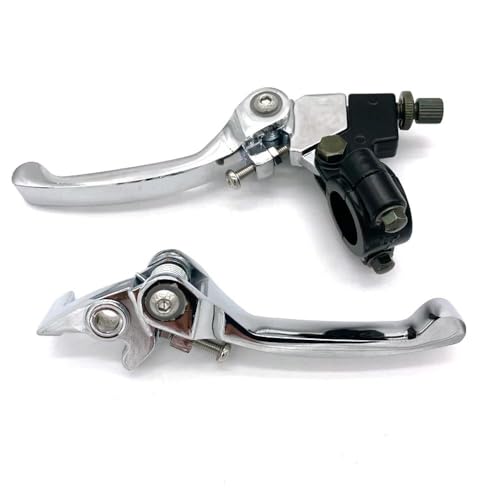 Levier d'embrayage et de frein pliable 22mm pour Dirt Pit Bike 50cc-200cc, argent