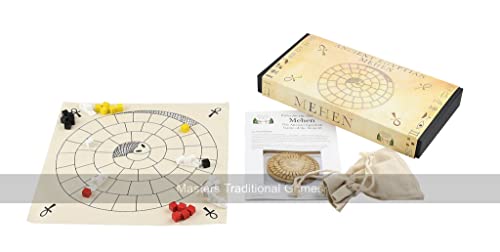 Masters Mehen Game, Ancient Egyptian Game of the Serpent, The oldest board game in the world, Board Game for 2-4 Players