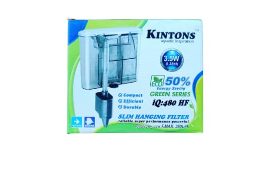 See full amazon price history chart for SN AQUATIC Kintons IQ:480 HF Slim Hang On Filter for Aquarium with Submersible Water Pump 50% Energy Saving (Suitable for Both) 3.5Watts | 380L/H SN AQUATIC Kintons IQ:480 HF Slim Hang On Filter for Aquarium with Submersible Water Pump 50% Energy Saving (Suitable for Both) 3.5Watts | 380L/H (B09JPFRGQ1) Amazon Price History, Amazon Price Tracker