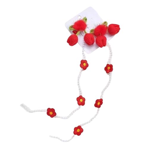 Pinza para el pelo de flores, pasadores florales de perlas, pinza larga para el pelo de flores, para la escuela, citas, viajes, disfraces, adolescentes, damas, novias, hermanas
