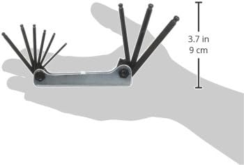 Miniatura 5 de EKLIND 20919 Llave hexagonal plegable con mango de acero  Juego de 9 piezas SAE pulgadas tamaños 564-14