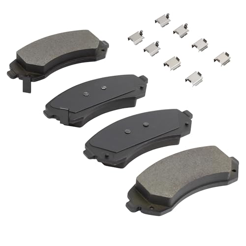 Image of QUALITY-BUILT Front Semi-Metallic Brake Pads, Premium 1001-0844M, Compatible with 2001-2007 Buick /Chevrolet /Oldsmobile /Pontiac (Aztek,Montana,Rendezvous,Silhouette,Venture)