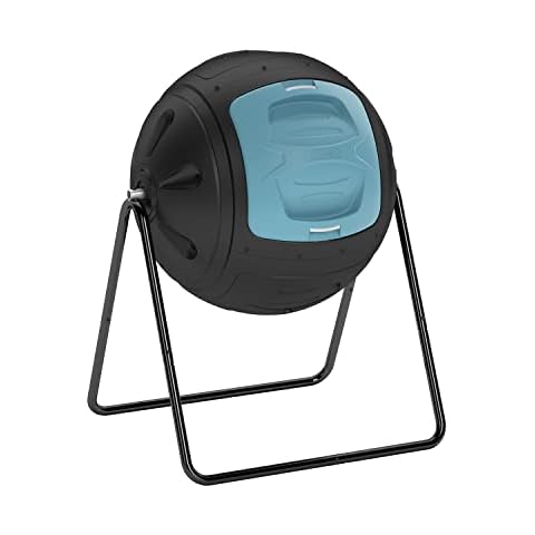 Multifunction 130L Garden Tumbling Composter, Heavy-Duty Fast-Working Compost Bin with Easy-to-use Drain Plugs to Collect Liquid Cover