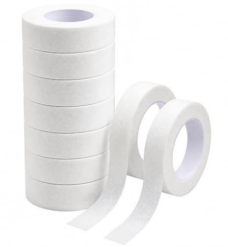 9 Rollen Sporttape Ohrringe Abkleben Sport Selbstklebend Atmungsaktiv 1 25 cm × 9 14 m Geeignet Für Hautschutz Sport Und Wimpernverlängerungen