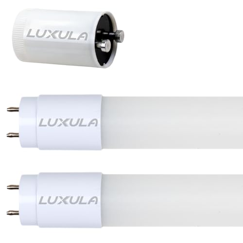 LUXULA 2er Pack LED Röhre 120cm - Kunststoff T8 G13-18W 2160lm - 4000K Neutralweiß - inkl. Starter-Brücke - Röhrenlampe Leuchstoffröhre Neonröhre