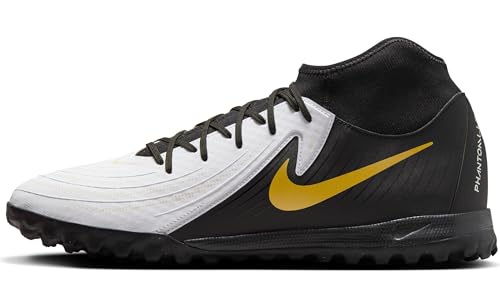 NIKE Men's Soccer Football Boots, White Black MTLC Gold Coin, 8