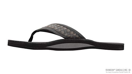 Image of Rainbow Sandals Mens The Bentley Luxury Leather - Single Layer Arch Hand Woven Strap