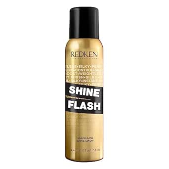 Redken Shine Flash 02 Glistening Mist | For All Hair Types | Instantly Adds Shine | Citrus Fragrance | 4.4 Oz