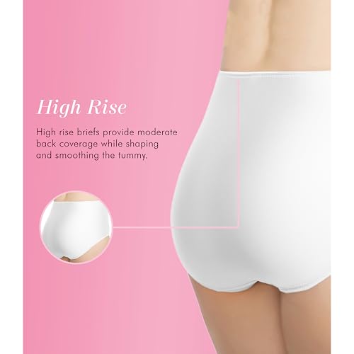 Image of Exquisite Form 2-Pack Control Top Basic Slimming Body Shaper Panties, Medium Control #51070402A