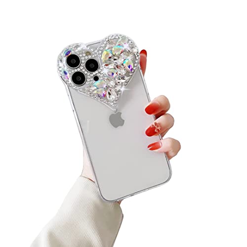 iPhone 15 Pro ハート型ケース グレー スマホケース ウェーブ iPhone15 ケース ハート iPhone15Pro