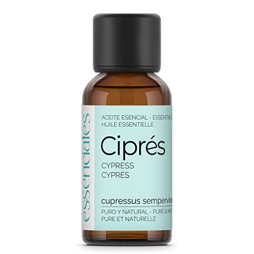 Essenciales - Aceite Esencial de Ciprés BIO, 100% Puro y Ecológico, 30 ml | Aceite Esencial Cupressus Sempervirens