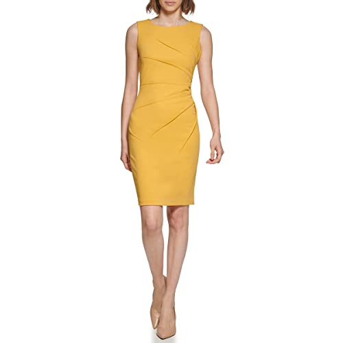 Image of Calvin Klein Women's Sleeveless Fitted Cocktail Sheath Dress