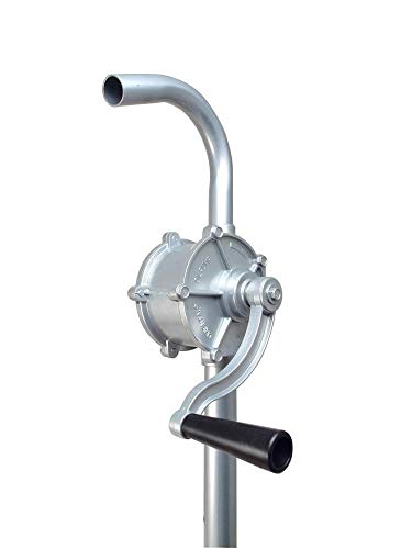 DWT-Germany 101341 Bomba de barril de manivela de 32 mm de diámetro, bomba de barril de barril de mano G2, atornillado de barril, de aluminio