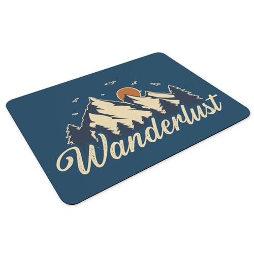 Set de table caoutchouc bleu grand format aux finitions soignées Wanderlust - 3
