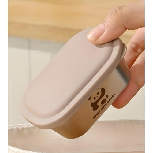 Image of Stainless Steel Mini Food Storage Containers with Airtight Lids (2 Pcs, 110ml Each) | Reusable Leakproof Sauce, Snack, Spice & Condiment Containers for Lunch Box | BPA Free