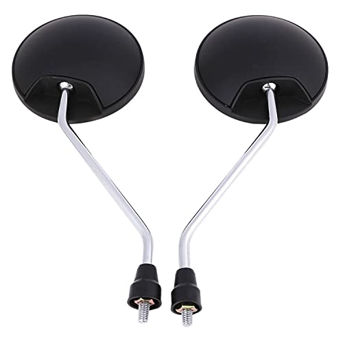 ルボナリエ 丸型バイクミラー バックミラー 左右セット ミラー 丸型 バイク用品 スーパーカブ バイク 原付 スクーター 正ネジ 8mm M8 かわいい