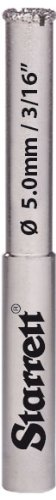 Starrett Diamond Grit Tile Drill Hole Saws, Silver, 5mm (3/16 inch)