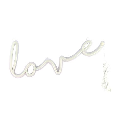 Image of 5V Pink Love LED Neon Sign Christmas Wedding Party Decoration Wall Lamp USB Powered Children Bedroom Night Light (Pink)