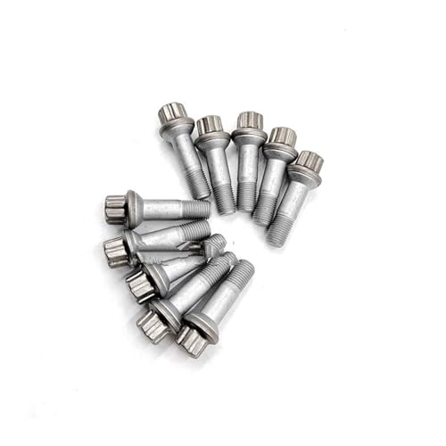 Tornillos de rueda para Benz Clase S W223 W222 M14 Juego de 10 pernos cubo neumático 0009905407