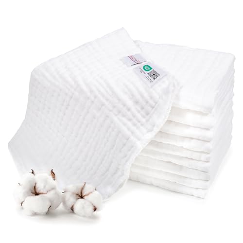 MAKIAN Mullwindeln 10er Pack - 35x50cm, Oeko-TEX® Standard 100...