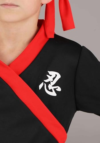 Disfraz de Ninja para Niños en Color Negro miniatura 3