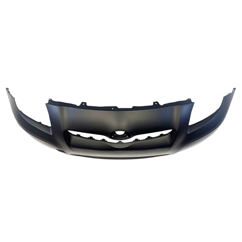 Image of FitParts Compatible with Toyota Yaris 2009-2011 Front Bumper Cover | Primed, With Fog Light Holes, Without Parking Sensor Holes, Hatchback, Ready to Paint, OEM 5211952961, TO1000352