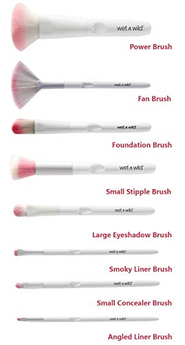 Wet n Wild White & Pink 8-pc Brush Bundle set
